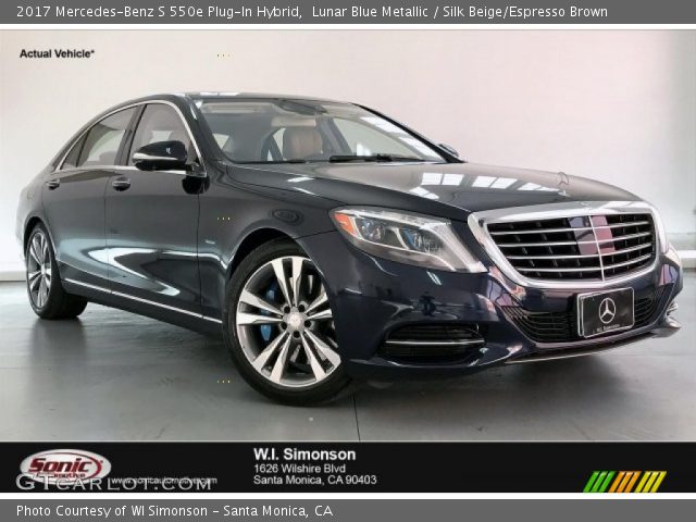 2017 Mercedes-Benz S 550e Plug-In Hybrid in Lunar Blue Metallic