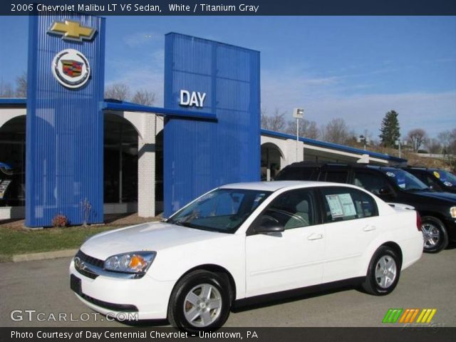 2006 Chevrolet Malibu LT V6 Sedan in White