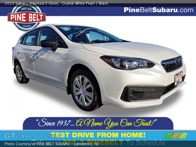 2020 Subaru Impreza 5-Door in Crystal White Pearl