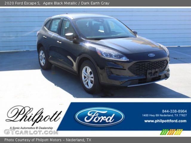 2020 Ford Escape S in Agate Black Metallic