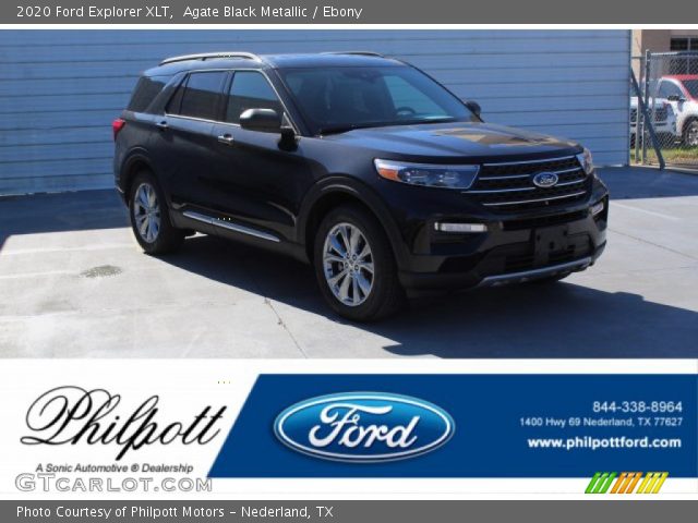 2020 Ford Explorer XLT in Agate Black Metallic