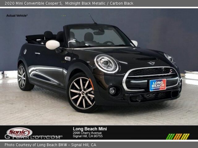 2020 Mini Convertible Cooper S in Midnight Black Metallic