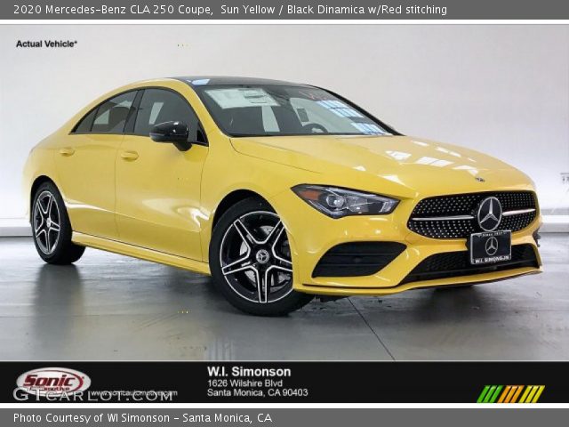 2020 Mercedes-Benz CLA 250 Coupe in Sun Yellow