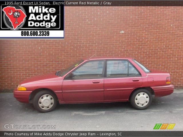 1995 Ford Escort LX Sedan in Electric Current Red Metallic