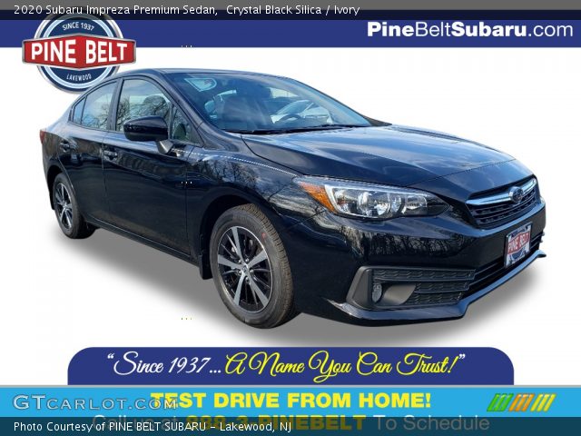 2020 Subaru Impreza Premium Sedan in Crystal Black Silica