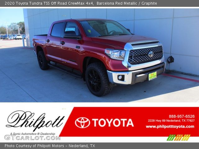 2020 Toyota Tundra TSS Off Road CrewMax 4x4 in Barcelona Red Metallic