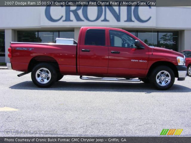 2007 Dodge Ram 1500 SXT Quad Cab in Inferno Red Crystal Pearl
