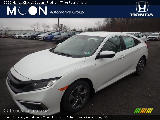 2020 Honda Civic LX Sedan in Platinum White Pearl