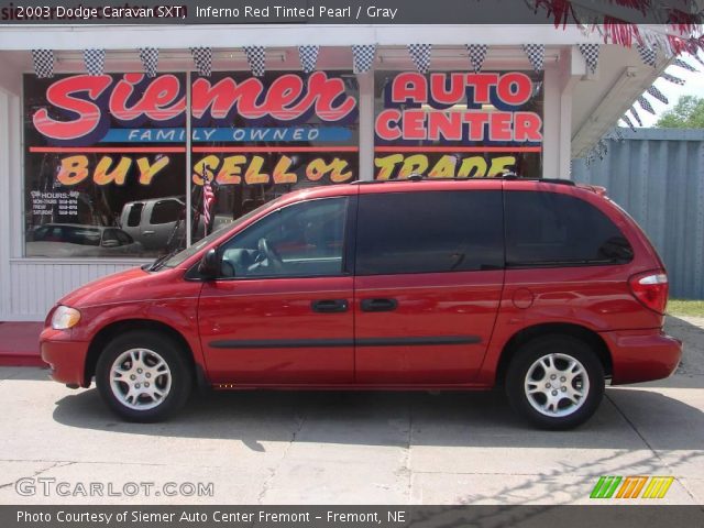 2003 Dodge Caravan SXT in Inferno Red Tinted Pearl
