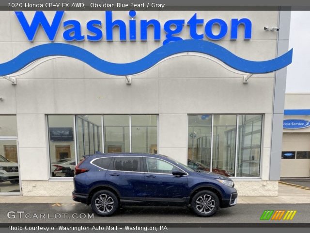 2020 Honda CR-V EX AWD in Obsidian Blue Pearl