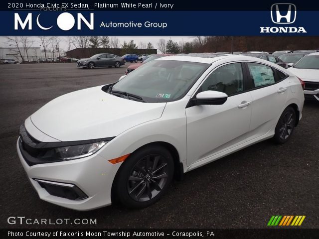 2020 Honda Civic EX Sedan in Platinum White Pearl