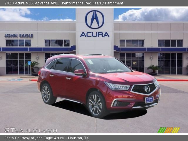 2020 Acura MDX Advance AWD in Performance Red Pearl