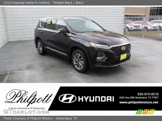 2020 Hyundai Santa Fe Limited in Twilight Black