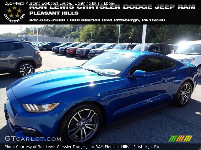 2017 Ford Mustang Ecoboost Coupe in Lightning Blue