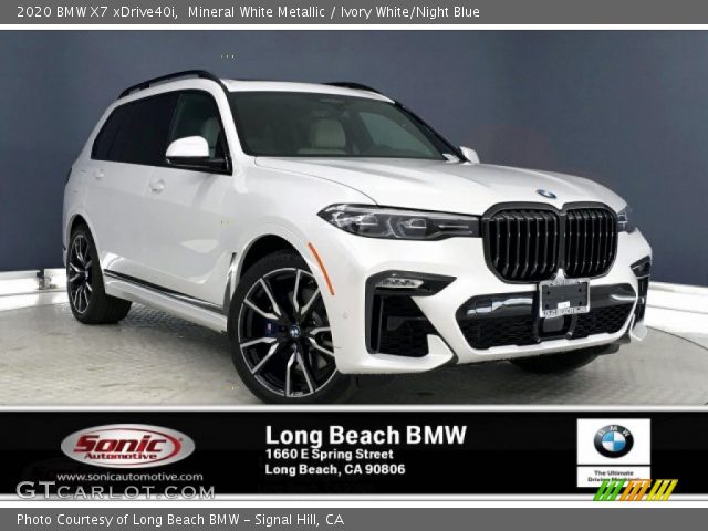 2020 BMW X7 xDrive40i in Mineral White Metallic