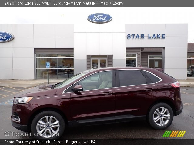 2020 Ford Edge SEL AWD in Burgundy Velvet Metallic Tinted