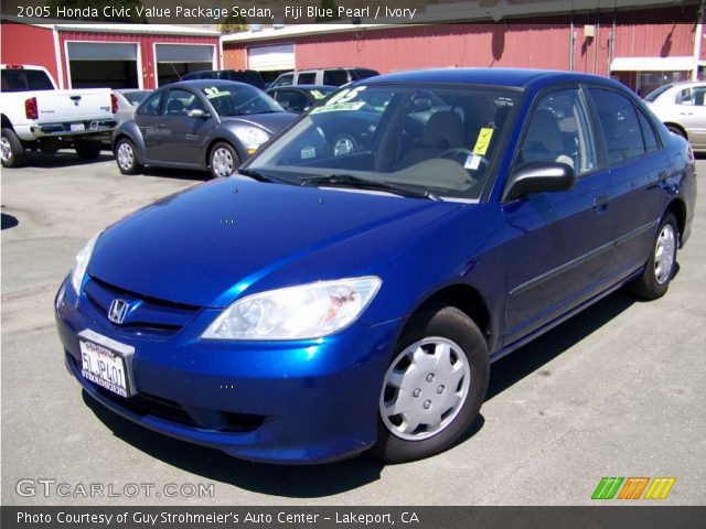 2005 Honda Civic Value Package Sedan in Fiji Blue Pearl