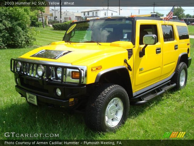 2003 Hummer H2 SUV in Yellow