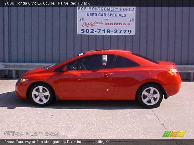 2008 Honda Civic EX Coupe in Rallye Red