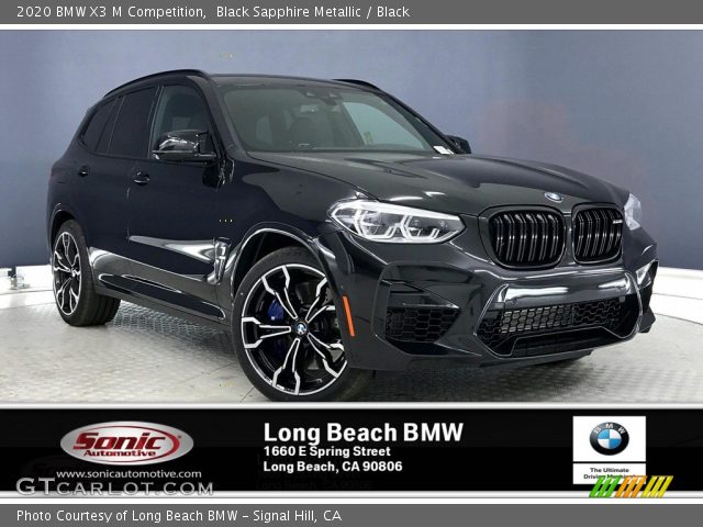 2020 BMW X3 M Competition in Black Sapphire Metallic