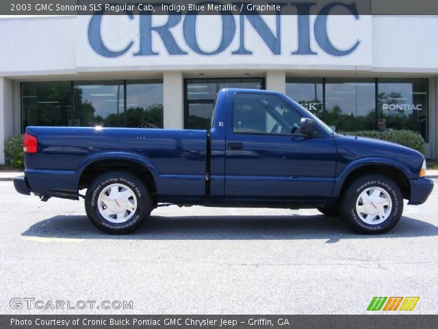 2003 GMC Sonoma SLS Regular Cab in Indigo Blue Metallic