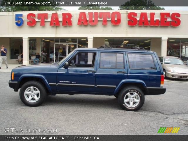 2000 Jeep Cherokee Sport in Patriot Blue Pearl