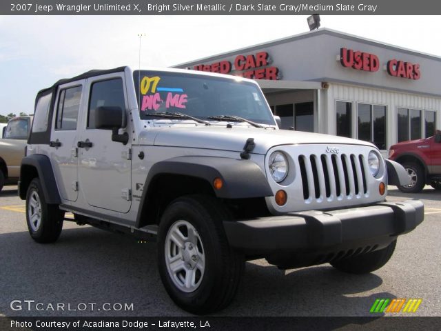2007 Jeep Wrangler Unlimited X in Bright Silver Metallic