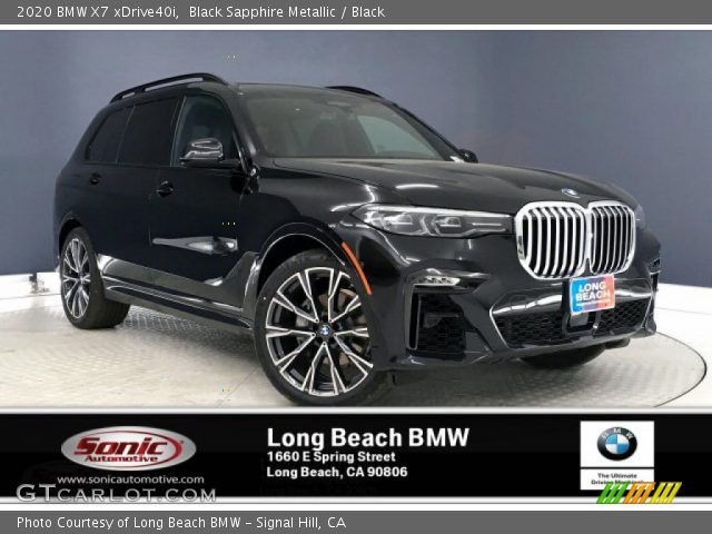 2020 BMW X7 xDrive40i in Black Sapphire Metallic