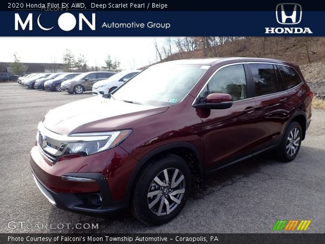 2020 Honda Pilot EX AWD in Deep Scarlet Pearl