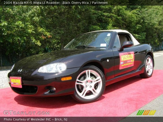 2004 Mazda MX-5 Miata LS Roadster in Black Cherry Mica
