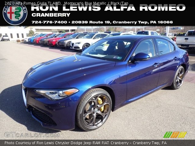 2020 Alfa Romeo Giulia TI AWD in Montecarlo Blue Metallic