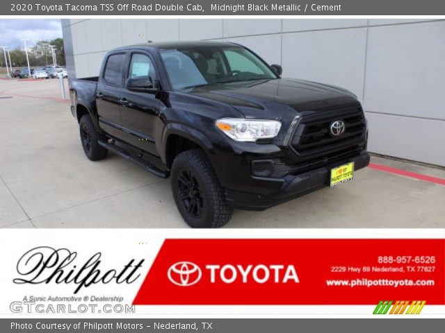 2020 Toyota Tacoma TSS Off Road Double Cab in Midnight Black Metallic