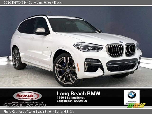 2020 BMW X3 M40i in Alpine White