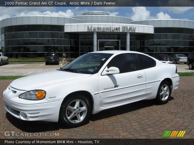 2000 Pontiac Grand Am GT Coupe in Arctic White