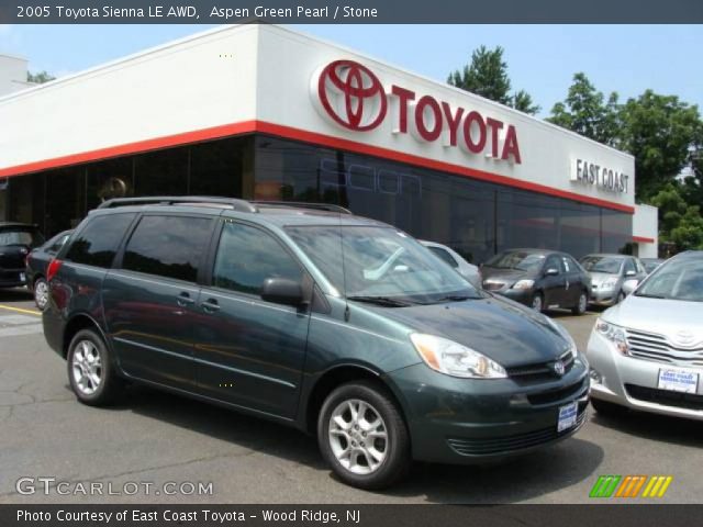 2005 Toyota Sienna LE AWD in Aspen Green Pearl