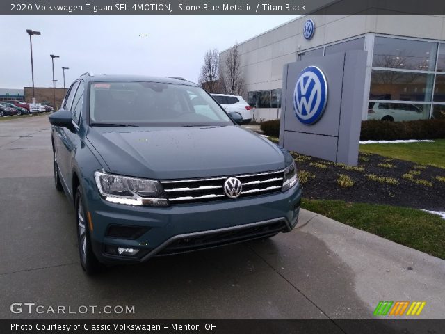 2020 Volkswagen Tiguan SEL 4MOTION in Stone Blue Metallic