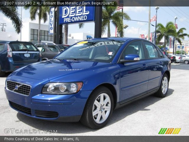 2007 Volvo S40 2.4i in Brilliant Blue Metallic