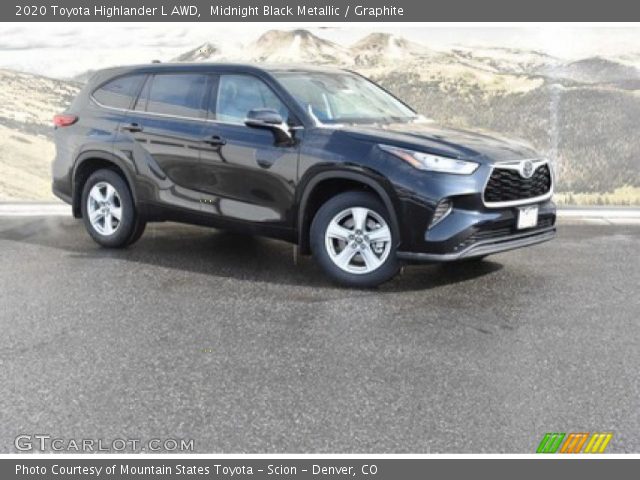 2020 Toyota Highlander L AWD in Midnight Black Metallic