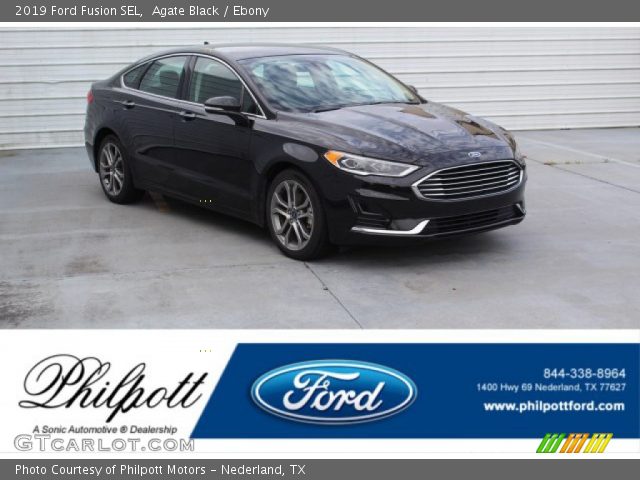2019 Ford Fusion SEL in Agate Black