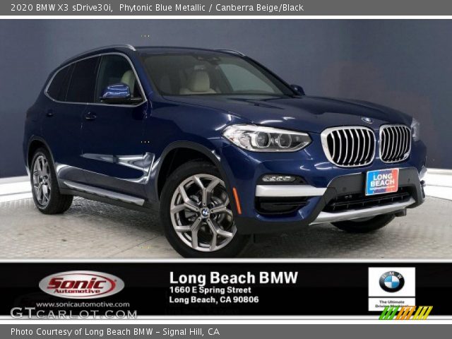 2020 BMW X3 sDrive30i in Phytonic Blue Metallic