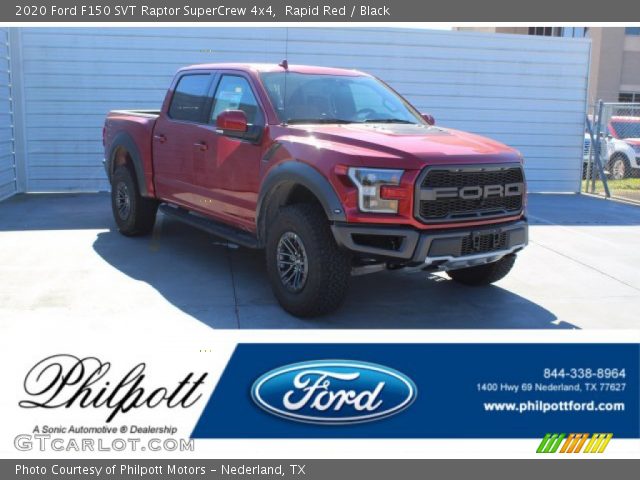 2020 Ford F150 SVT Raptor SuperCrew 4x4 in Rapid Red