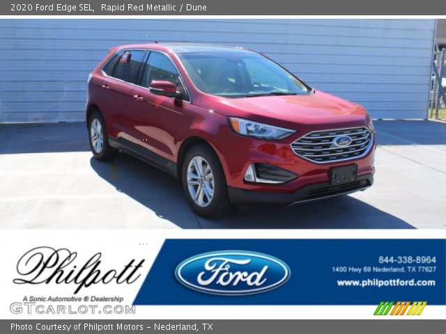 2020 Ford Edge SEL in Rapid Red Metallic