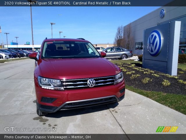 2020 Volkswagen Tiguan SE 4MOTION in Cardinal Red Metallic