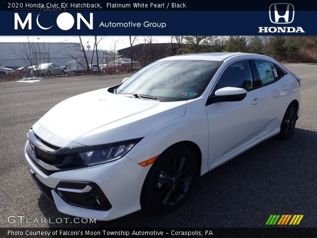 2020 Honda Civic EX Hatchback in Platinum White Pearl
