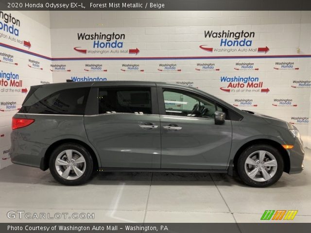 2020 Honda Odyssey EX-L in Forest Mist Metallic
