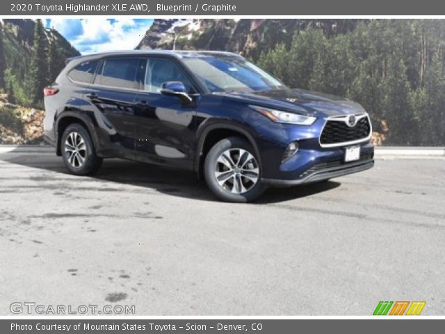 2020 Toyota Highlander XLE AWD in Blueprint