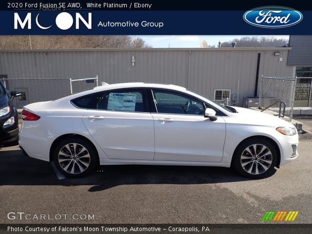 2020 Ford Fusion SE AWD in White Platinum