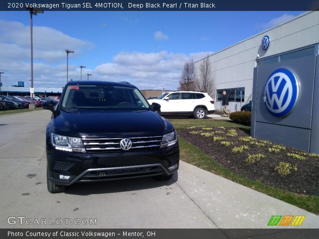 2020 Volkswagen Tiguan SEL 4MOTION in Deep Black Pearl