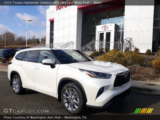 2020 Toyota Highlander Limited AWD in Blizzard White Pearl