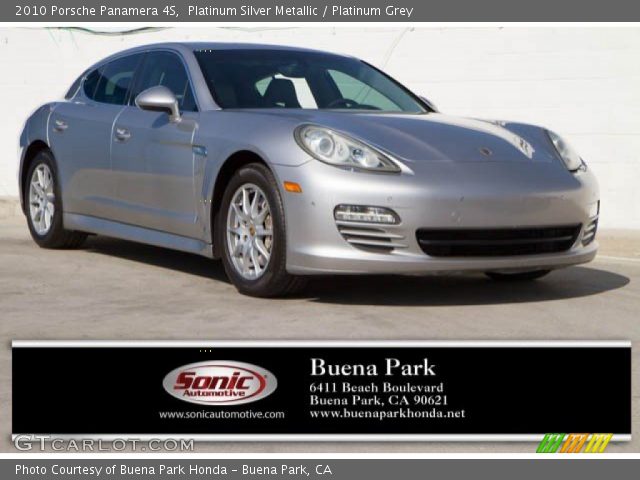 2010 Porsche Panamera 4S in Platinum Silver Metallic